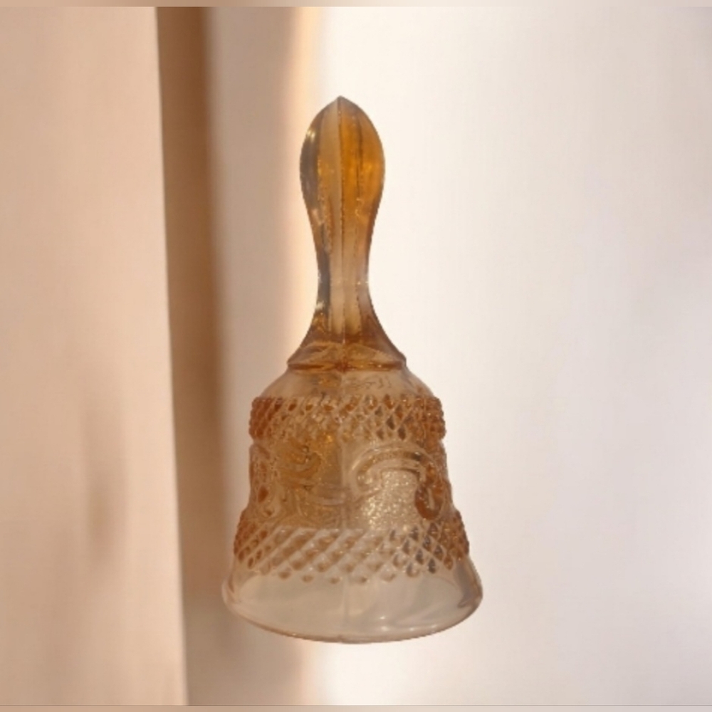 Vintage Glass Bell with Textured Design - Picture 4 of 4